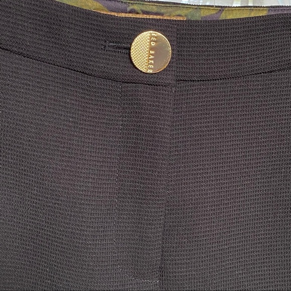 Ted baker taaliat black skinny textured dress pants slacks trousers - Picture 4 of 15